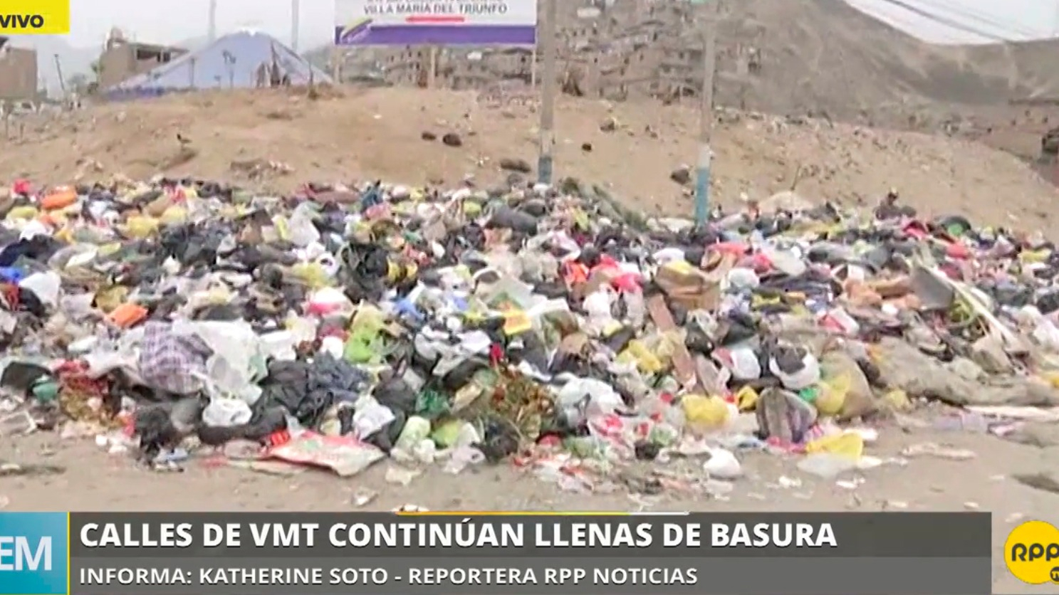 La acumulación de basura origina plagas en Villa María del Triunfo ...