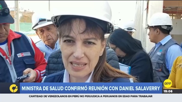 Ministra de Salud Silvia Pessah respondió sobre reunión con Daniel Salaverry.